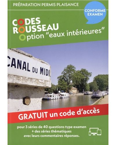 Codes Rousseau - Code Permis Plaisance Option Eaux Intérieures