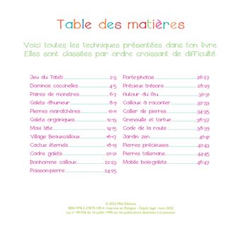 Mon petit atelier d’artiste : Cailloux et galets