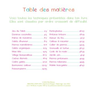 Mon petit atelier d’artiste : Cailloux et galets
