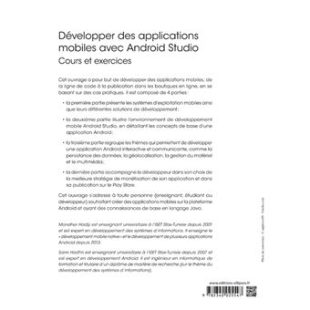 Développer des applications mobiles avec Android Studio - Cours et exercices