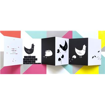 Une poule sur un mur