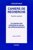 Les constructions concessives en anglais, une approche énonciative