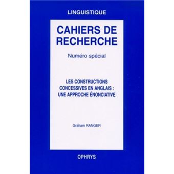 Les constructions concessives en anglais, une approche énonciative