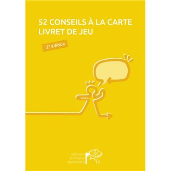 52 conseils à la carte, livret de jeux