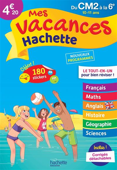 Mes vacances Hachette CM2/6E - Cahier de vacances 2020