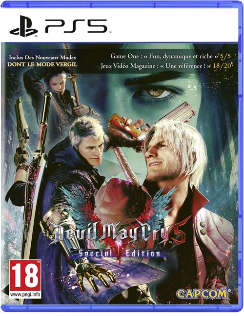 Pochette avant du jeu Devil May Cry 5 Edition Spéciale PS5