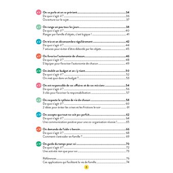 Les règles positives de l'organisation en famille