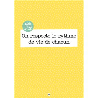 Les règles positives de l'organisation en famille