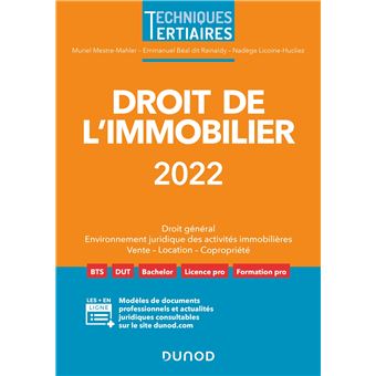 Droit de l'immobilier 2022