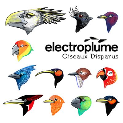 Oiseaux disparus Electroplume