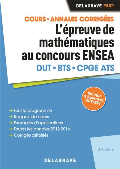 L'épreuve de mathématiques au concours ENSEA - 2017