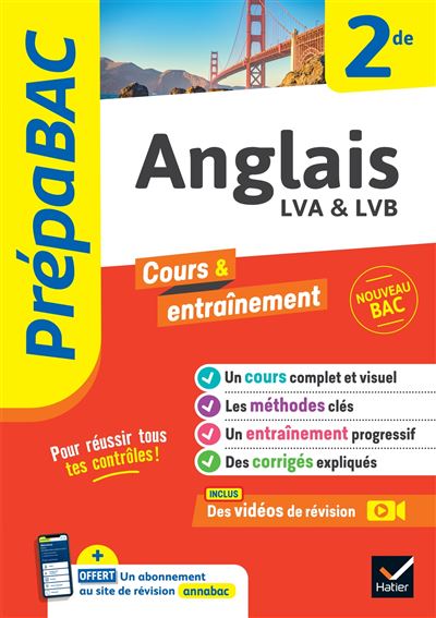 Anglais 2nde- Prépabac cours et entraînement