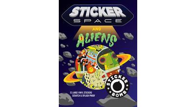 STICKER SPACE AND ALIENS
