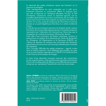 Les difficultés des petites entreprises