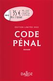 Code pénal 2022 annoté. Édition limitée