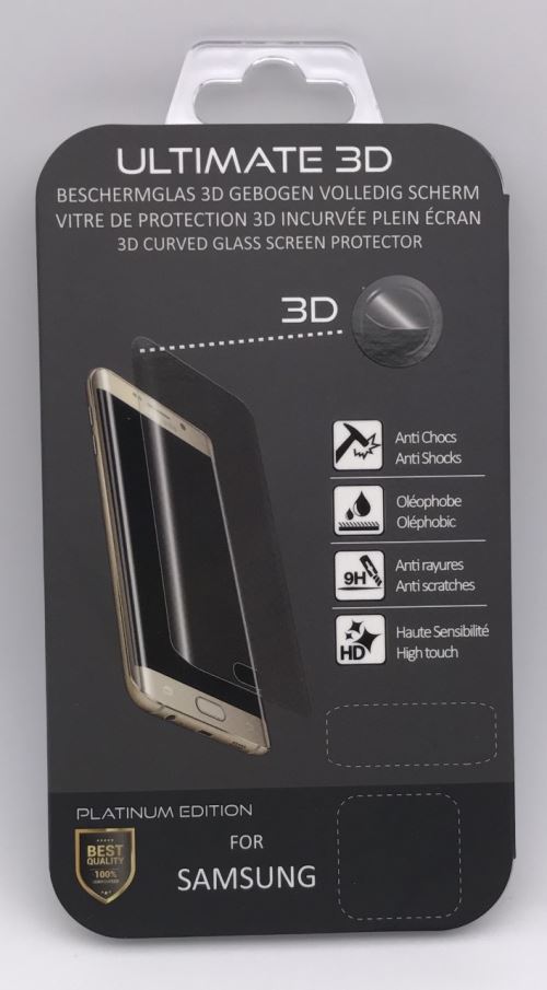 B2B Screen Protector Galaxy S7 Ultimate 3D Black Platinum Ed