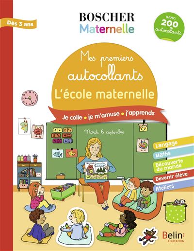Mes premiers autocollants - L'école maternelle - Charlotte Lascault - broché