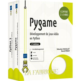 Pygame - Coffret de 2 livres : Développement de jeux vidéo en Python (2e édition)