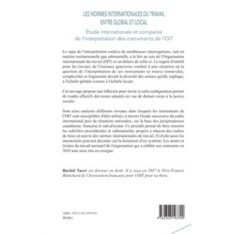 Les normes internationales du travail entre global et local
