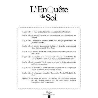 L'EnQuête de Soi
