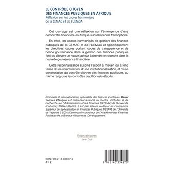 Le contrôle citoyen des finances publiques en Afrique