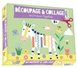 Découpage et collage animaux rigolos - coffret avec accessoires