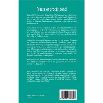 Presse et procès pénal