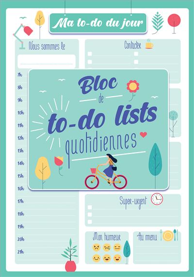 Ma to-do list du jour 2021