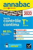 Annales du bac Annabac 2022 Tout le contrôle continu Tle