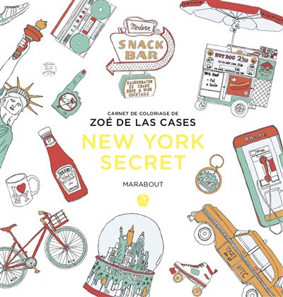Le petit livre de coloriages - New-York - Zoé De Las Cases - broché