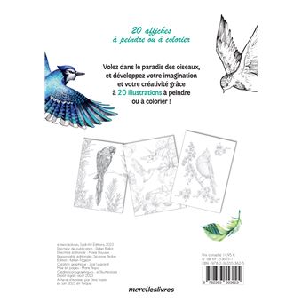Mes affiches créatives - Au paradis des oiseaux