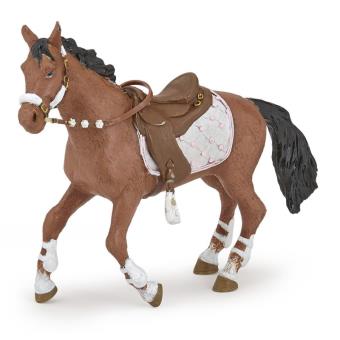 Cheval western et sa cavalière, figurine PAPO 51566