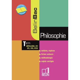 Philosophie Terminale hôtellerie, STI, STL, STG, ST2S - 1
