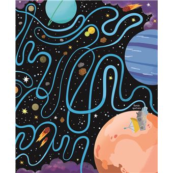 Labyrinthes dans l'espace - Coffret livre et puzzle