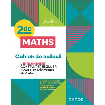 Cahier de calcul en maths Seconde - 1