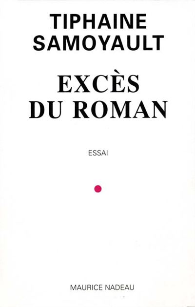 L'excès du roman