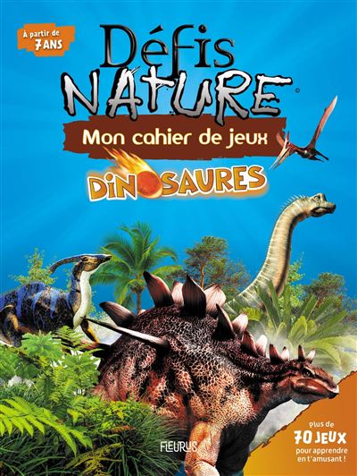 Mon cahier de jeux - Dinosaures - Camille Moreau - broché