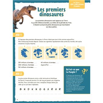 Mon cahier de jeux - Dinosaures