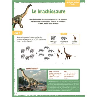 Mon cahier de jeux - Dinosaures