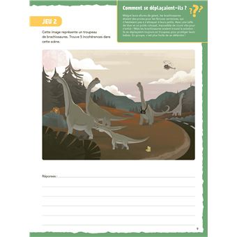 Mon cahier de jeux - Dinosaures