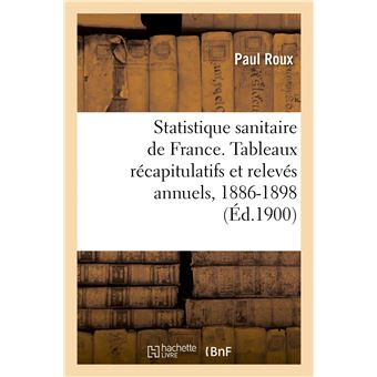 Statistique sanitaire des villes de France. Tableaux récapitulatifs et relevés annuels, 1886-1898