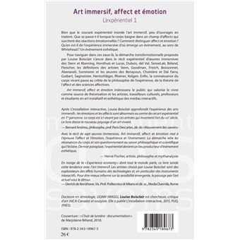 Art immersif, affect et émotion