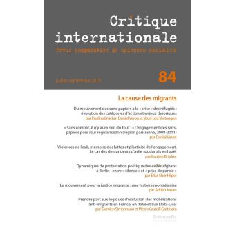 Critique internationale 84, juillet-septembre 2019 - La caus