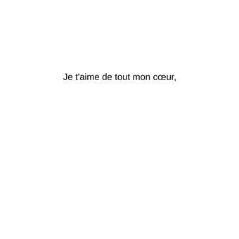 Le livre des Je t'aime