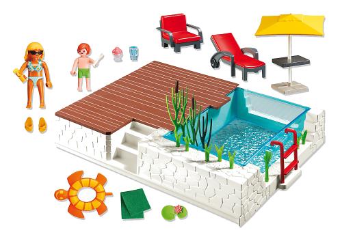 Playmobil City Life - Piscine avec terrasse PLAYMOBIL : Comparateur, Avis,  Prix