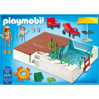 playmobil piscine maison moderne