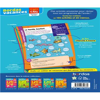 Bordas Vacances - 120 jeux pour réviser CE2 vers CM1