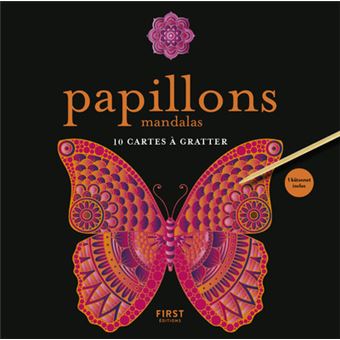 Cartes à gratter - Papillons