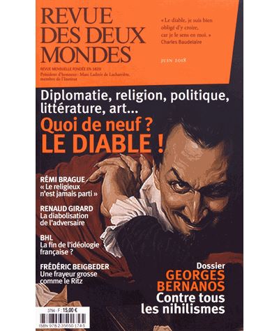 Revue des deux mondes juin 2018. le diable -  Collectif - broché