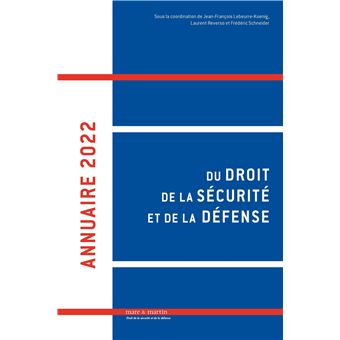 Annuaire 2022 du droit de la sécurité et de la défense